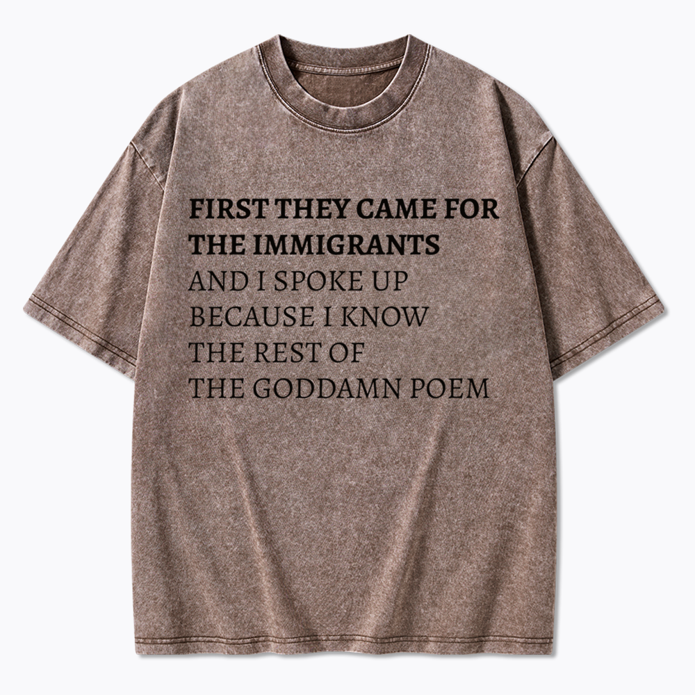 The Goddamn Poem Washed T-Shirts
