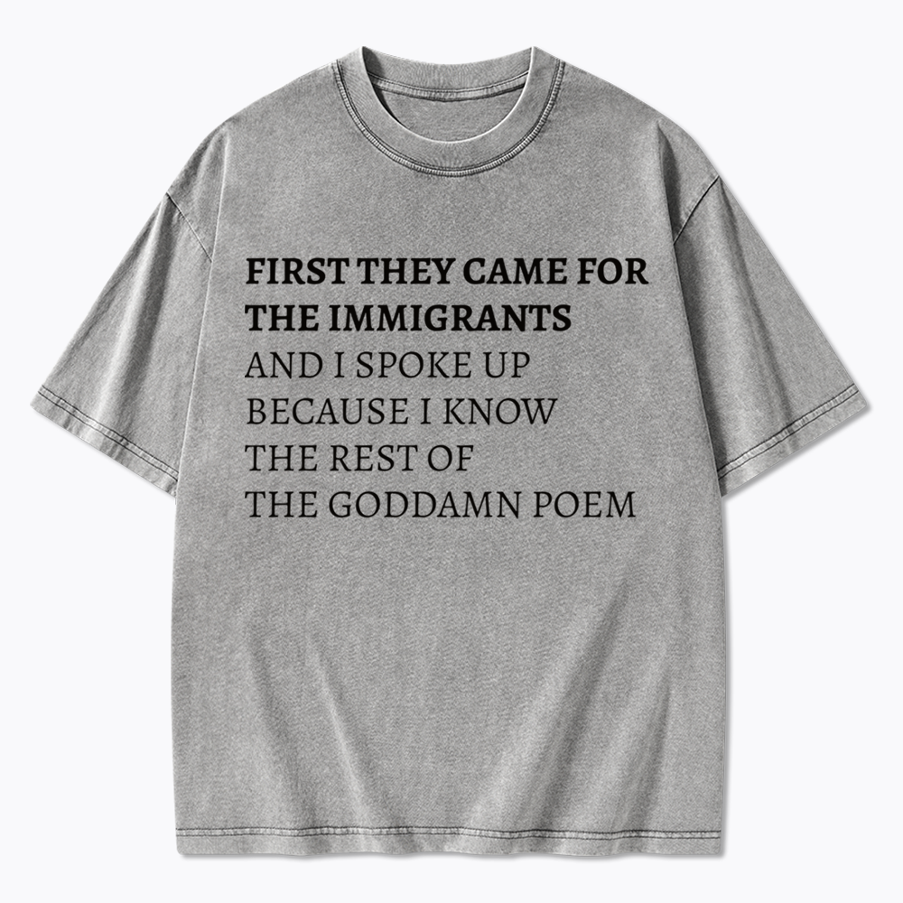 The Goddamn Poem Washed T-Shirts