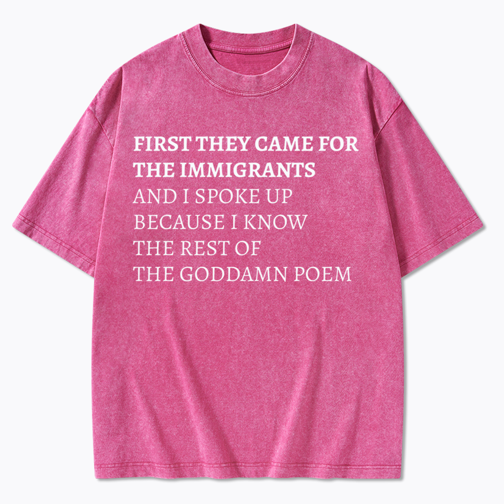The Goddamn Poem Washed T-Shirts