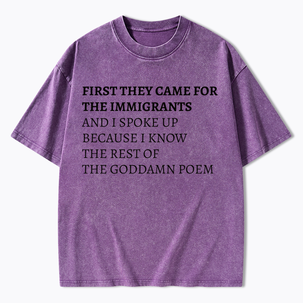 The Goddamn Poem Washed T-Shirts