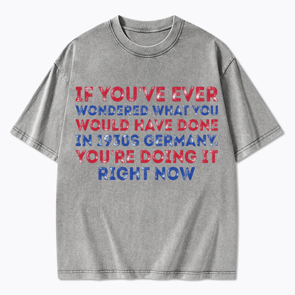 1930s Germany If You Wondered Statement Washed T-Shirt