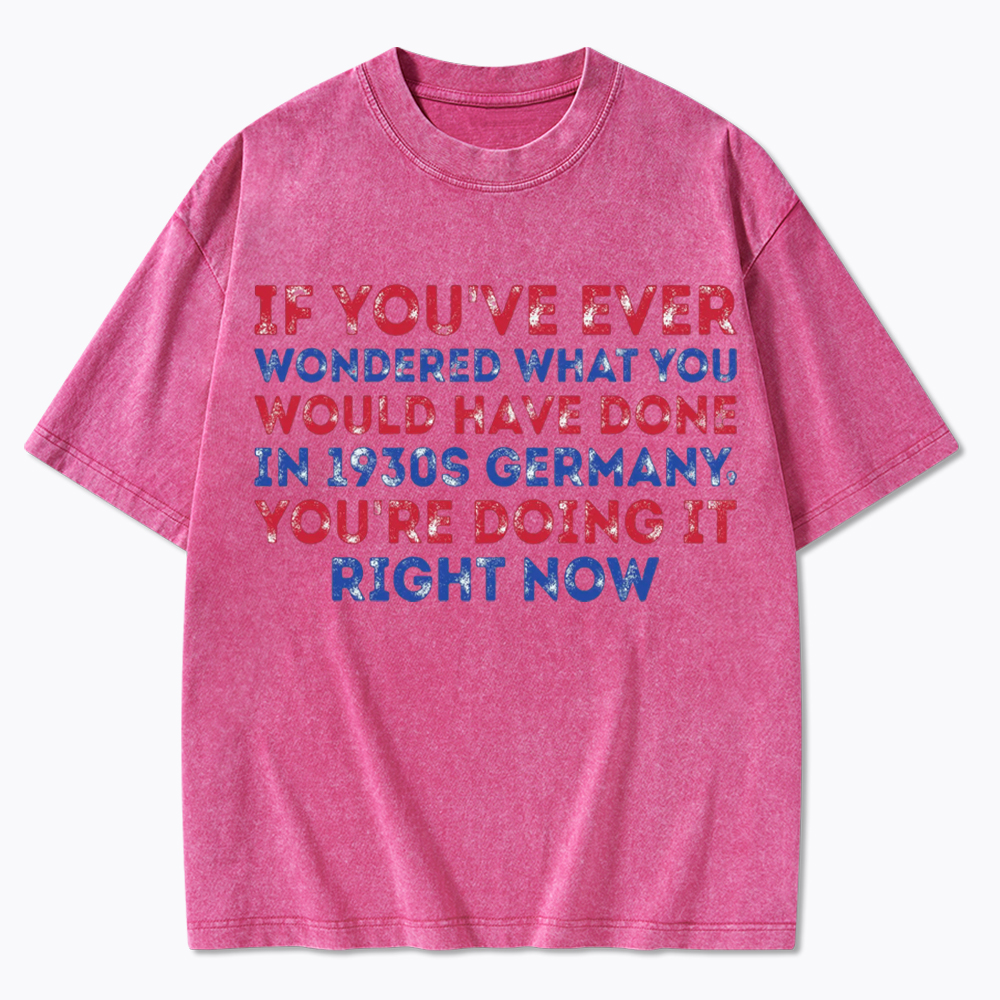 1930s Germany If You Wondered Statement Washed T-Shirt