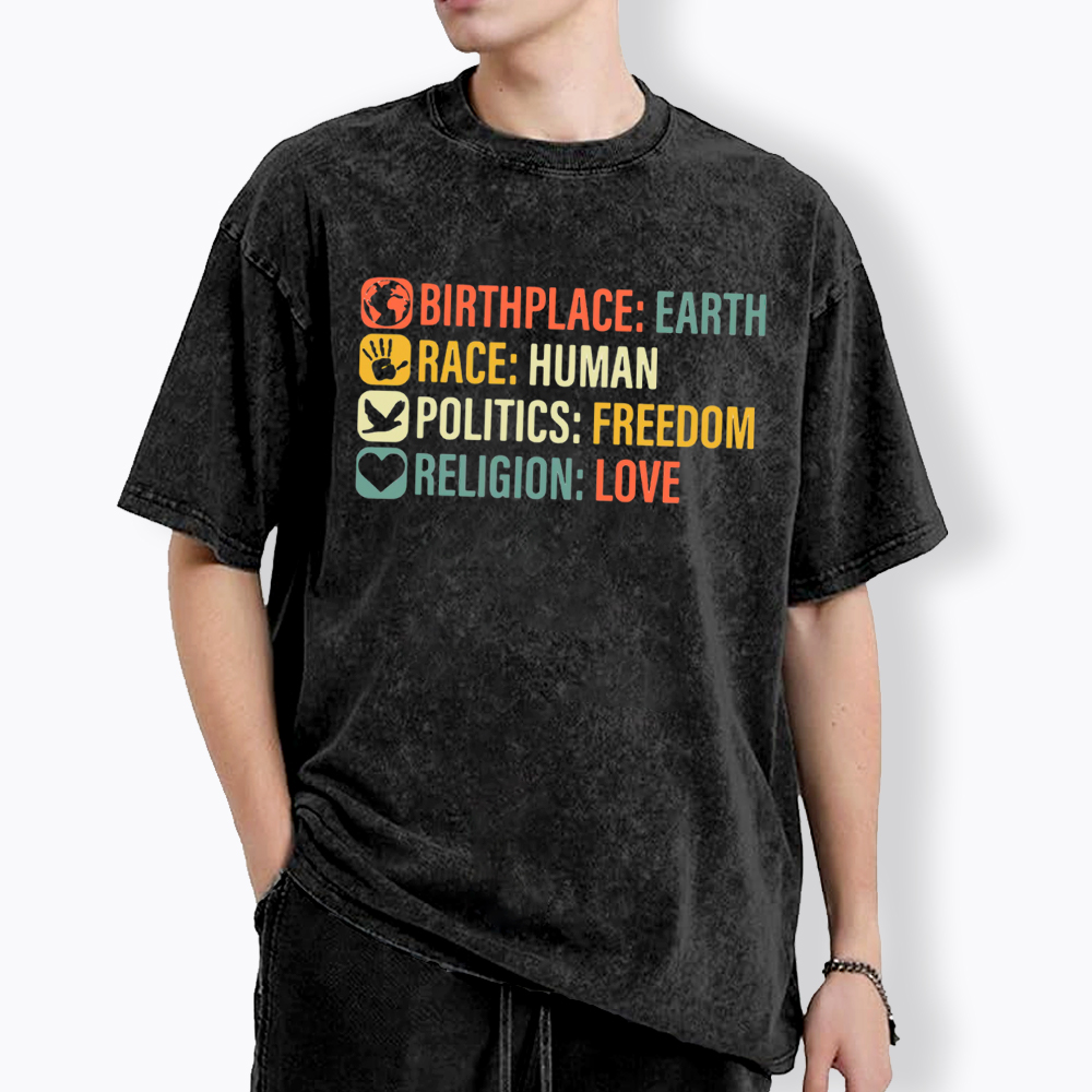 Equality, BLM, Human Rights Washed T-Shirt