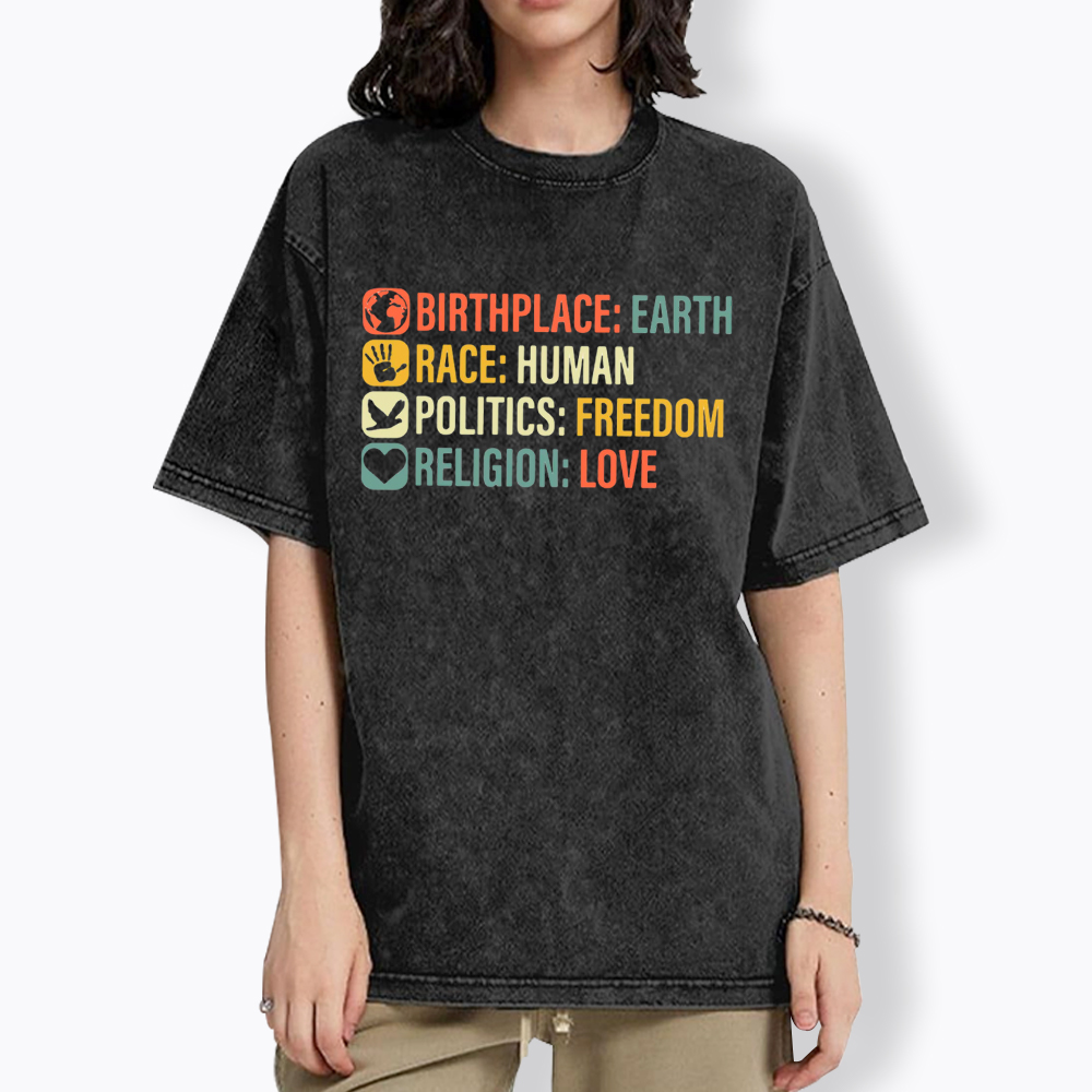 Equality, BLM, Human Rights Washed T-Shirt