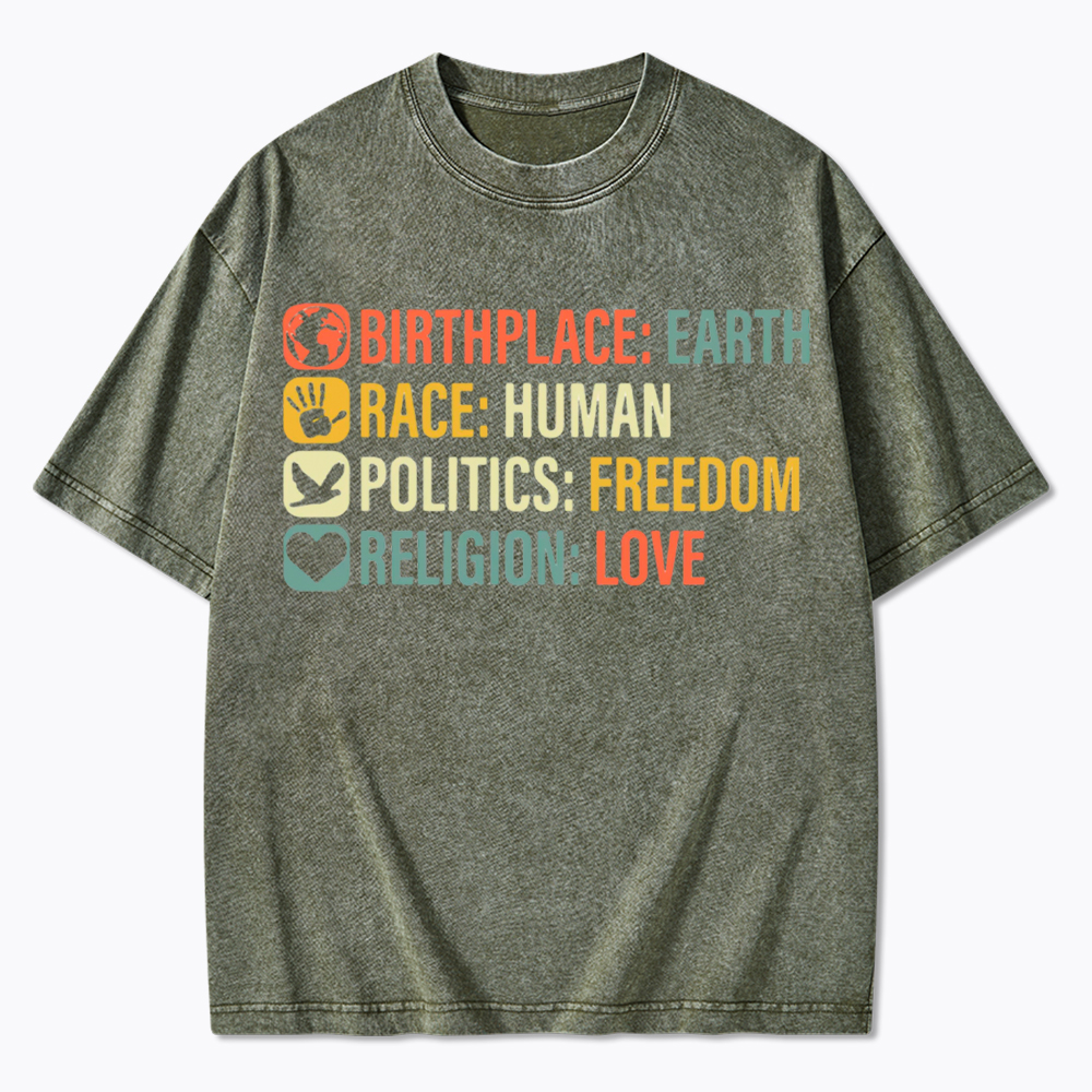 Equality, BLM, Human Rights Washed T-Shirt