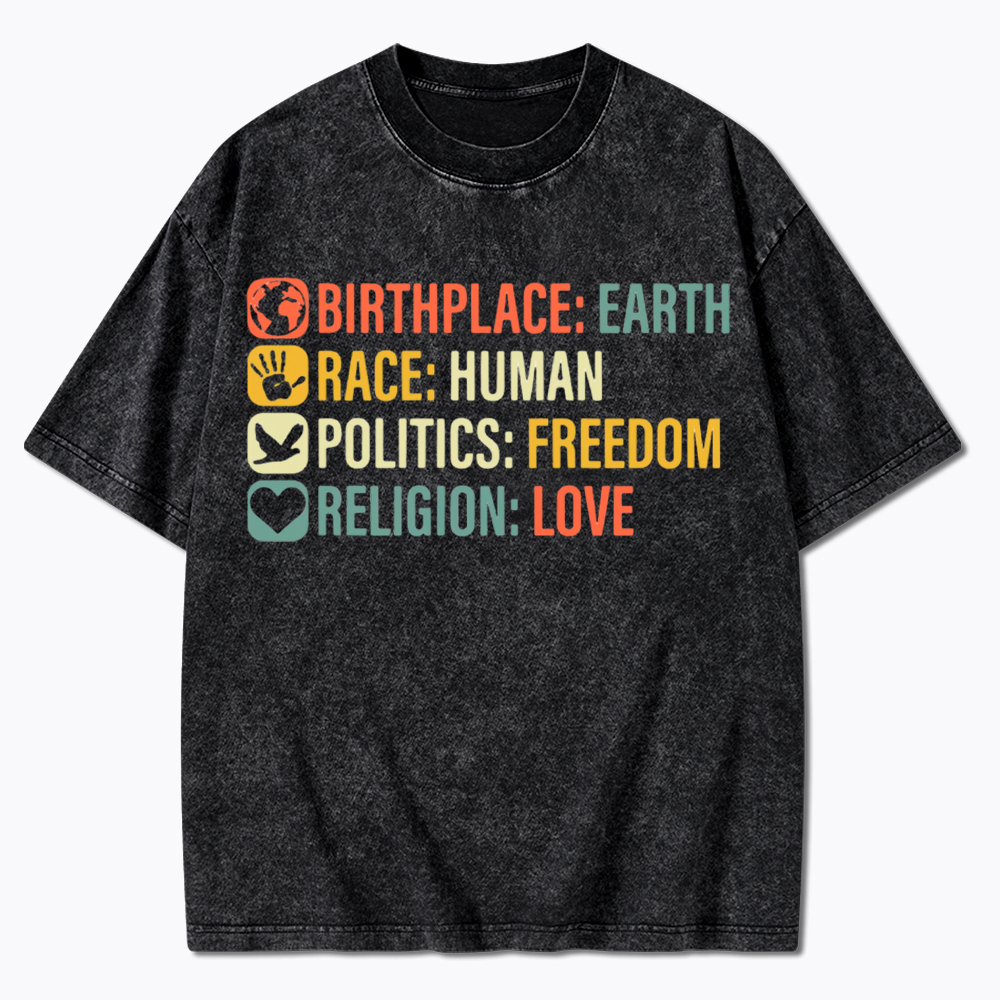 Equality, BLM, Human Rights Washed T-Shirt