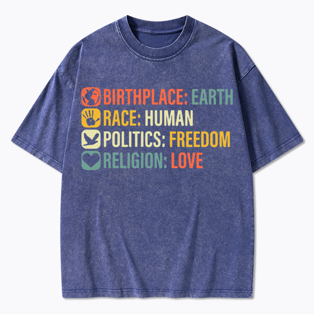 Equality, BLM, Human Rights Washed T-Shirt