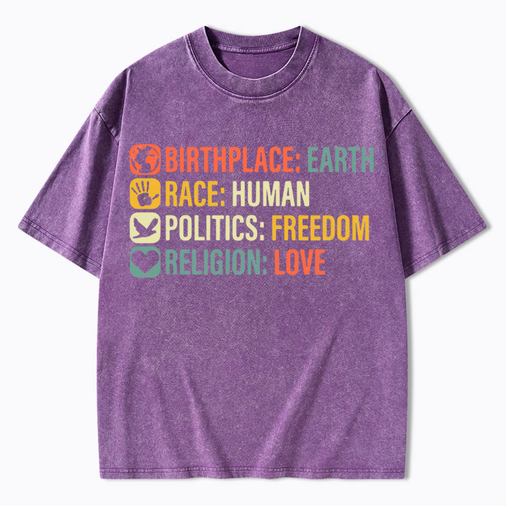 Equality, BLM, Human Rights Washed T-Shirt