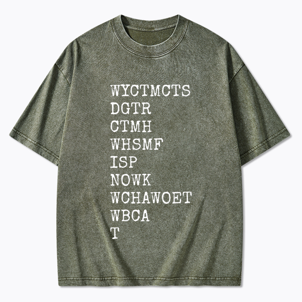 Will You Come To My Cottage This Summer Washed T-Shirt