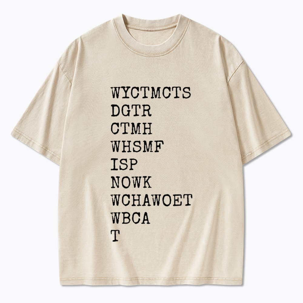 Will You Come To My Cottage This Summer Washed T-Shirt