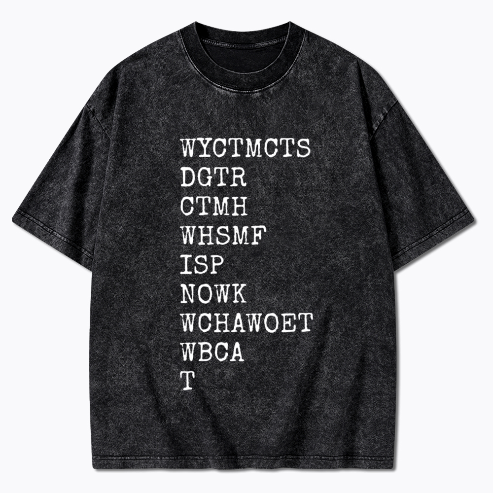 Will You Come To My Cottage This Summer Washed T-Shirt