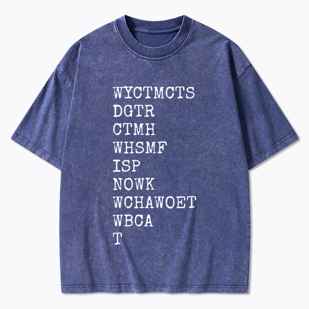 Will You Come To My Cottage This Summer Washed T-Shirt