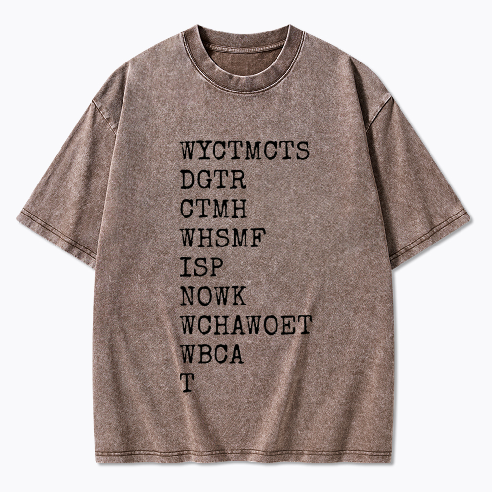 Will You Come To My Cottage This Summer Washed T-Shirt