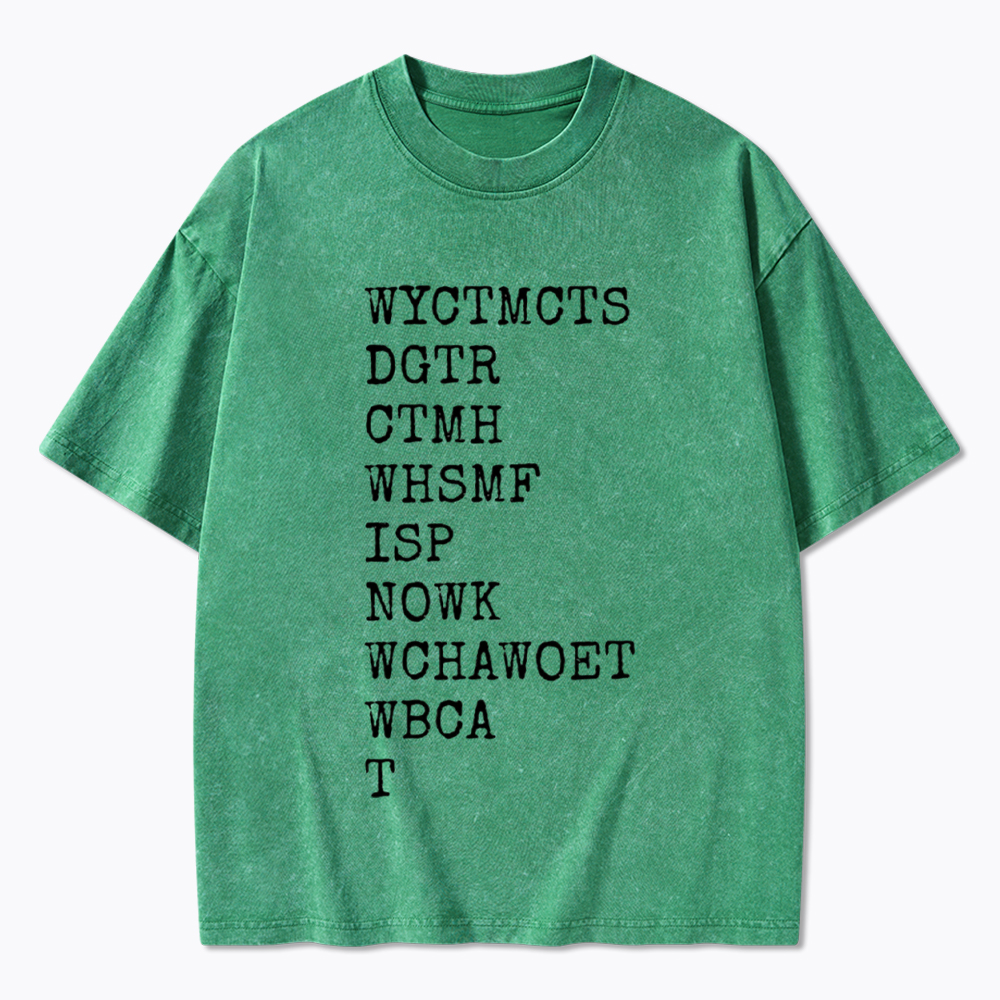 Will You Come To My Cottage This Summer Washed T-Shirt