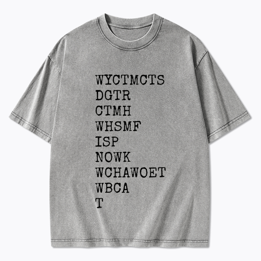 Will You Come To My Cottage This Summer Washed T-Shirt