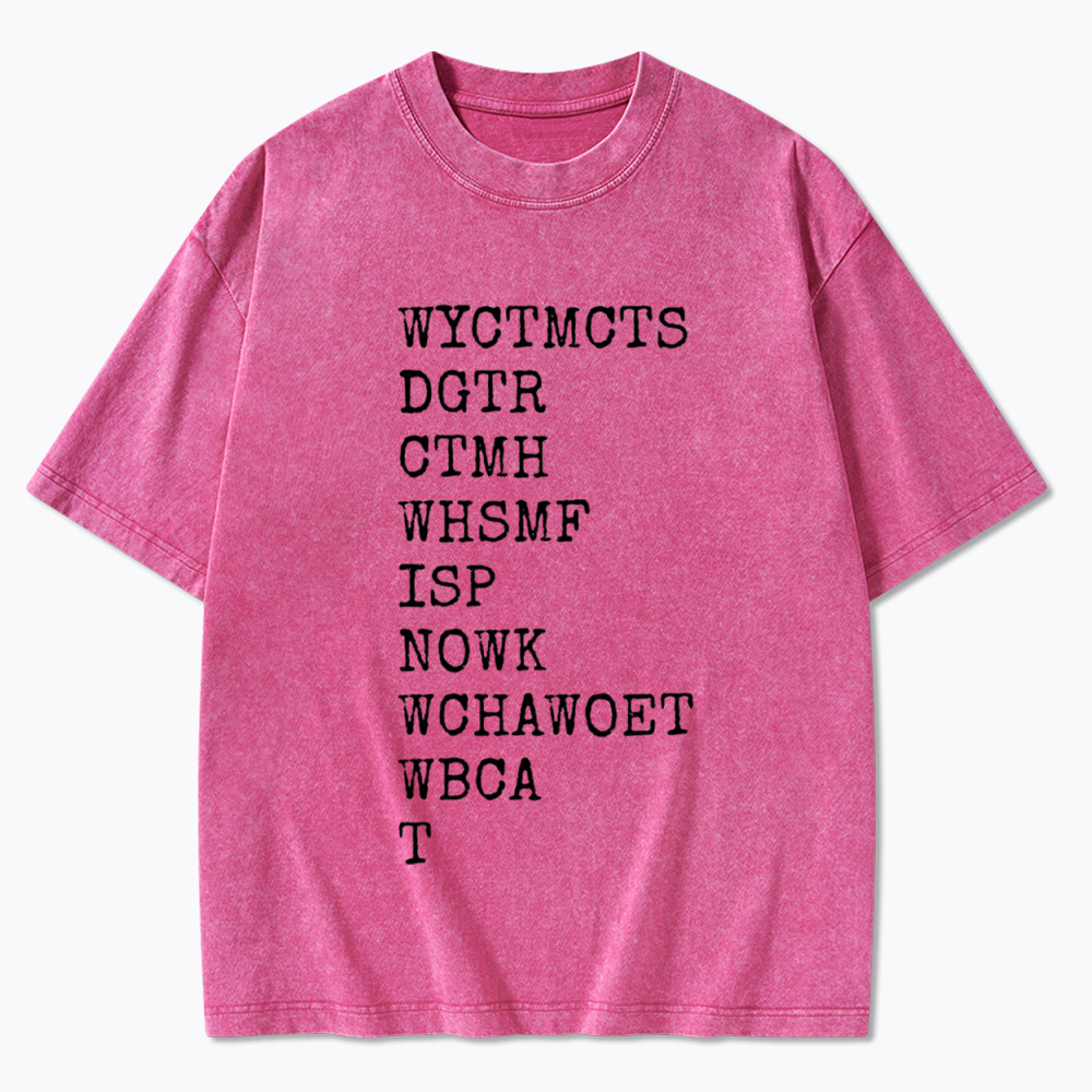 Will You Come To My Cottage This Summer Washed T-Shirt