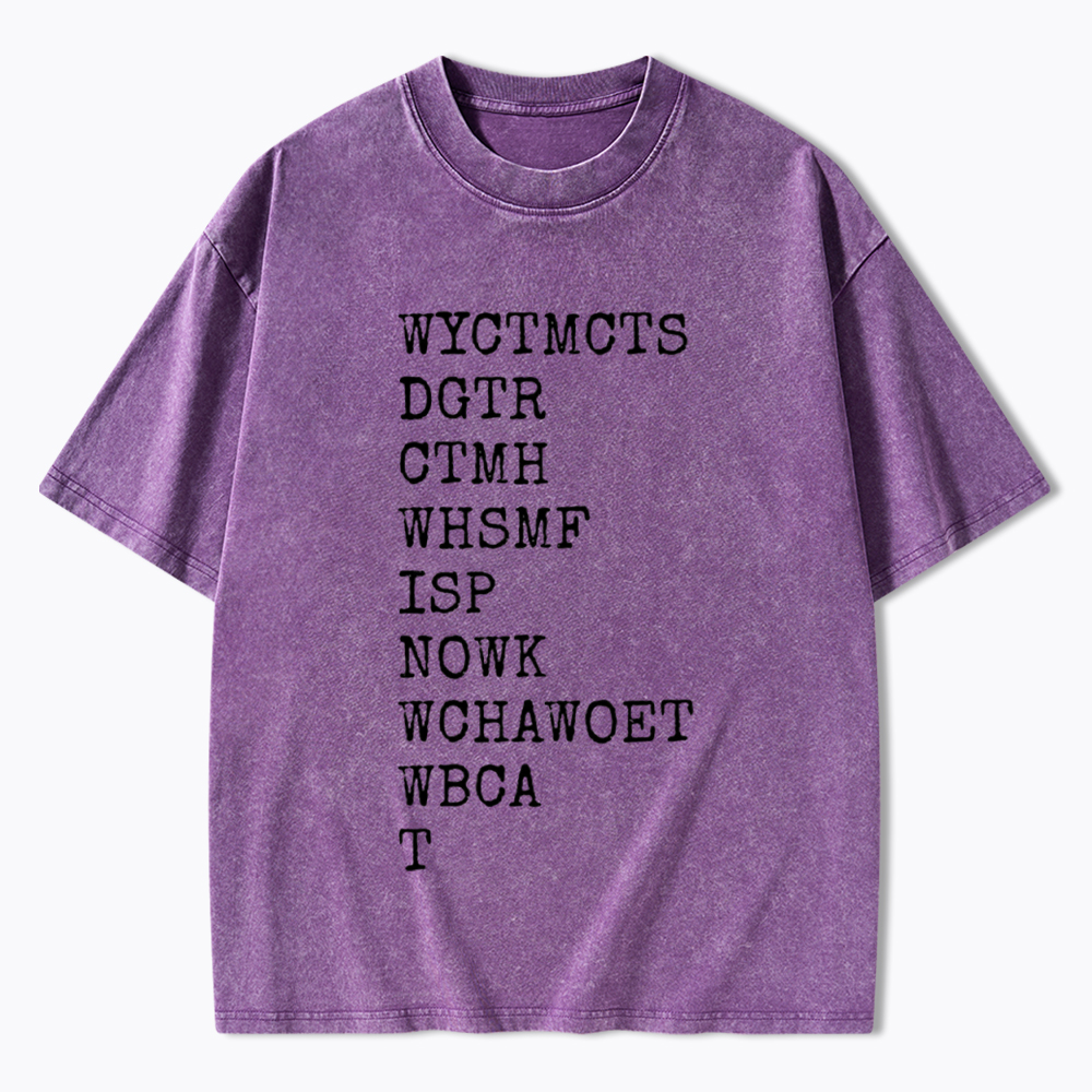 Will You Come To My Cottage This Summer Washed T-Shirt