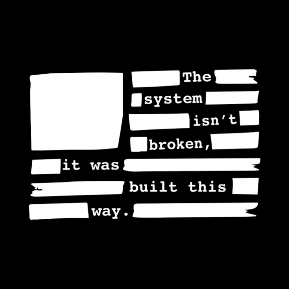 the system sin’t broken, it was built this way Off Shoulder T-Shirt