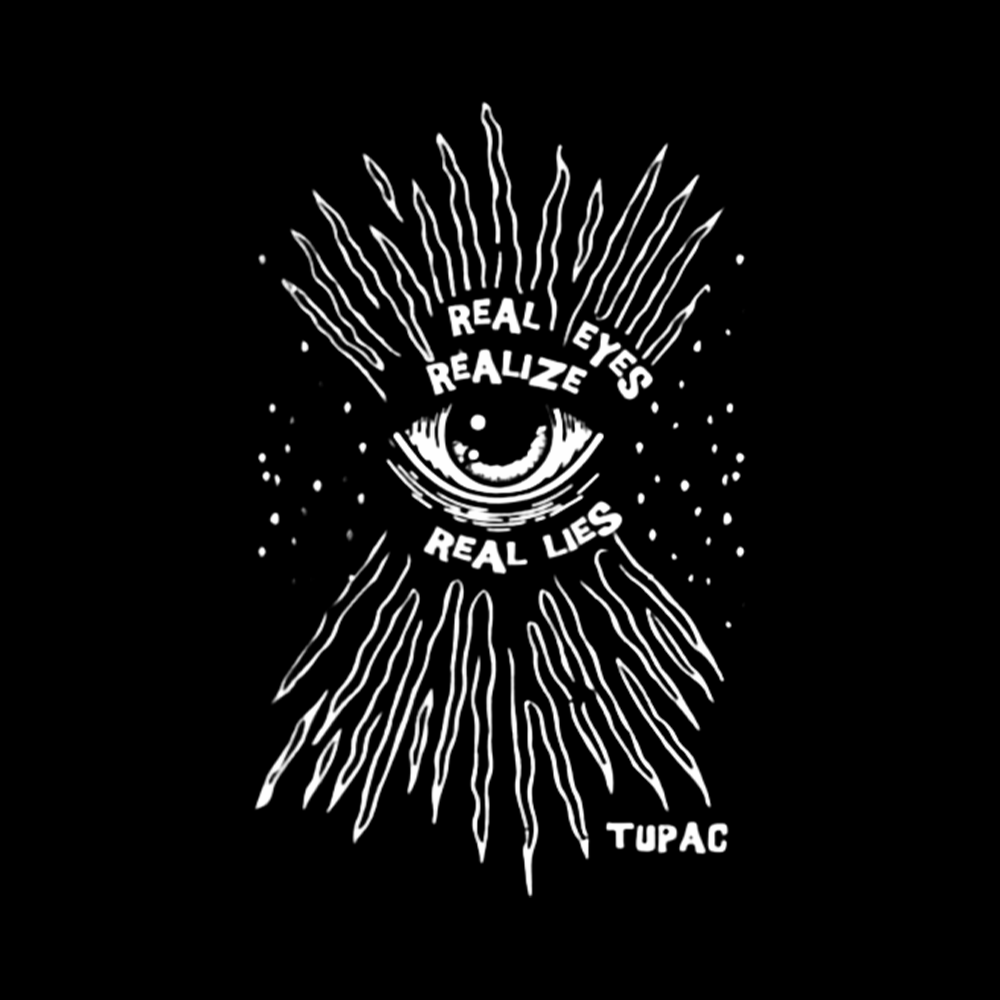 Real Eyes Realize Real Lies Off Shoulder T-Shirt