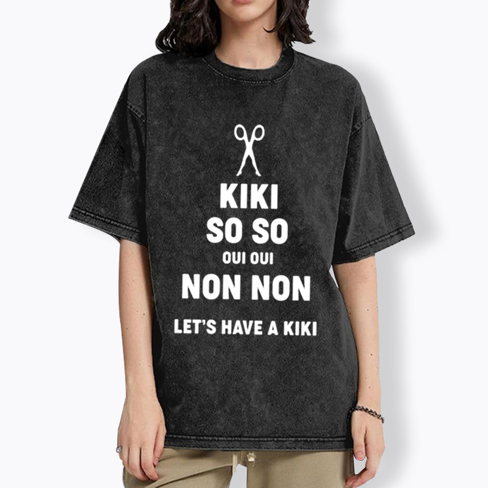 Let's Have a Kiki Washed T-Shirt