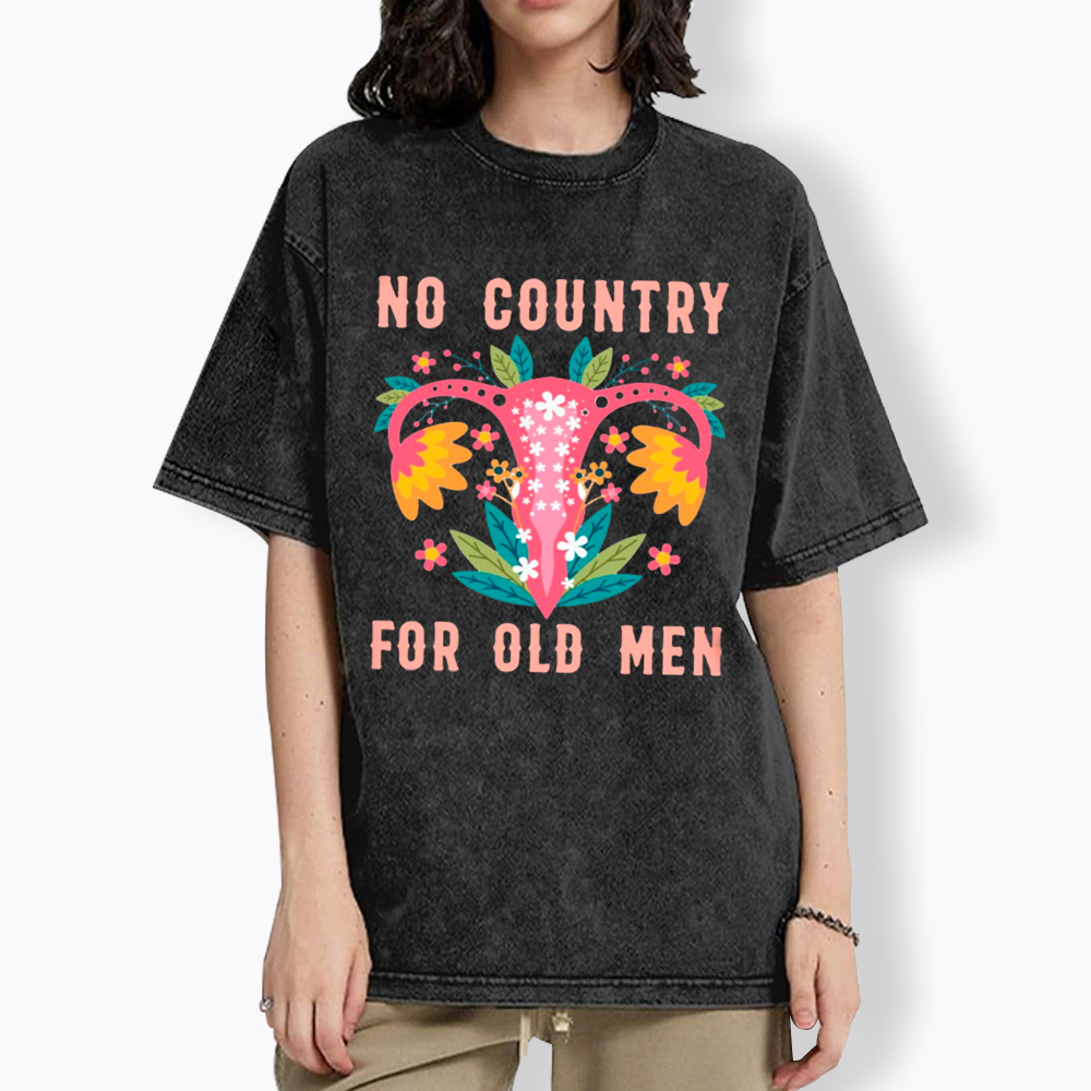 No Country For Old Men Washed T-Shirt