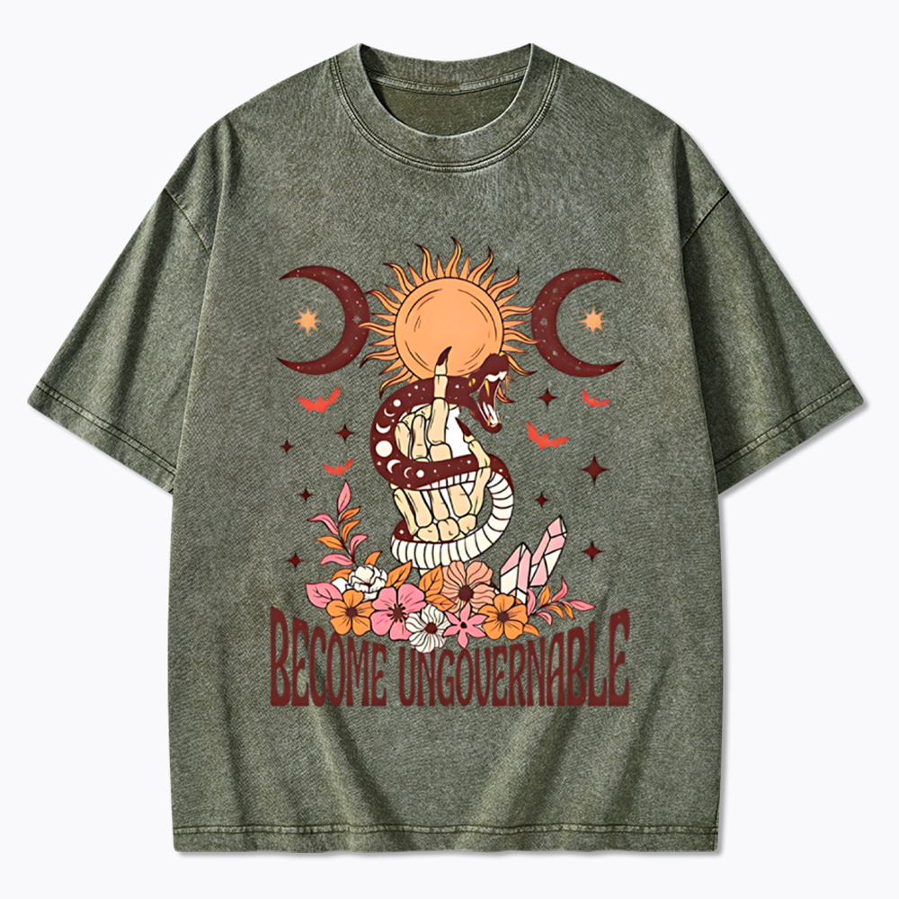 Become Ungovernable Washed T-Shirt