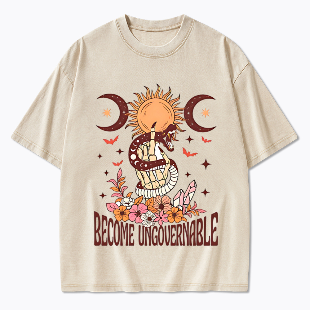 Become Ungovernable Washed T-Shirt