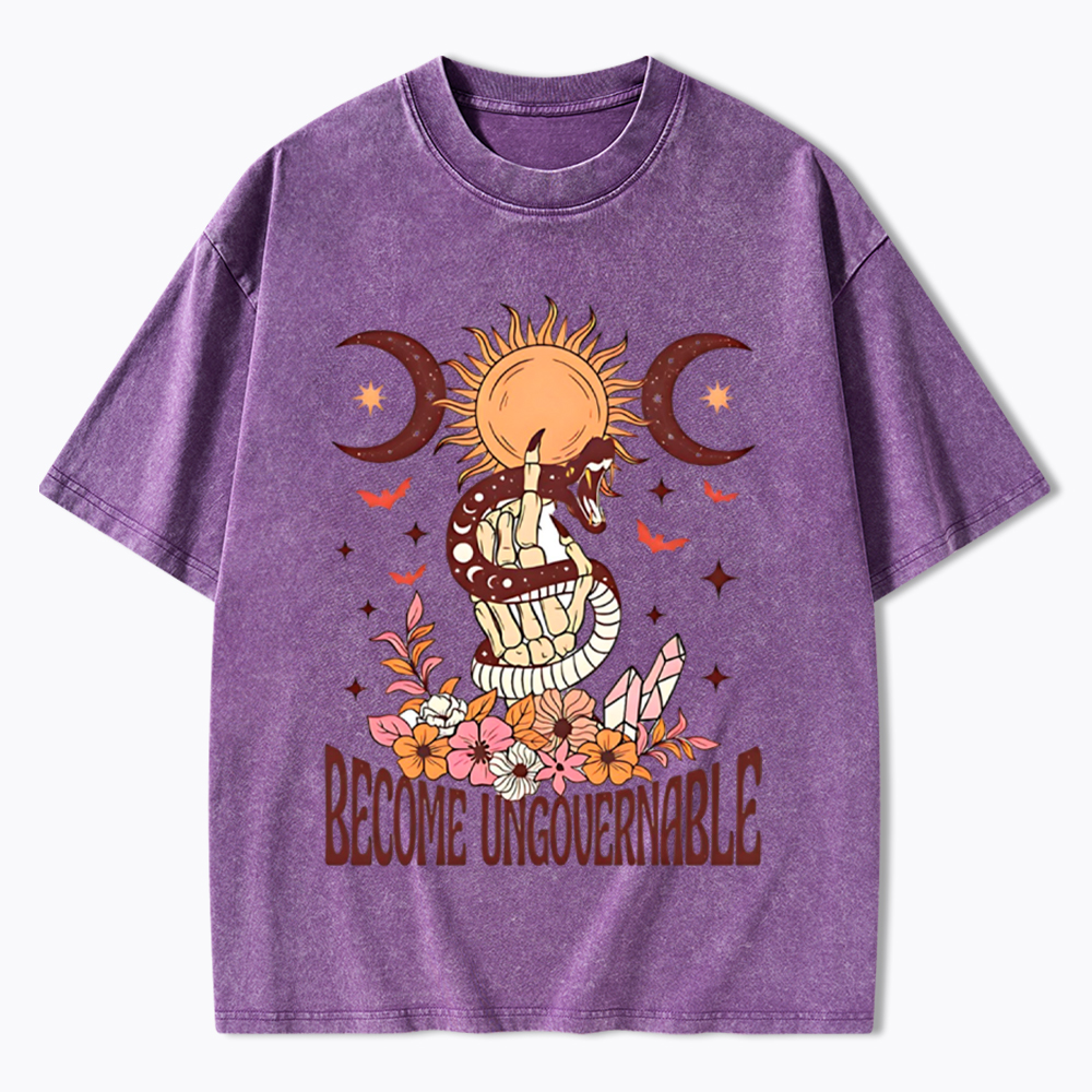 Become Ungovernable Washed T-Shirt