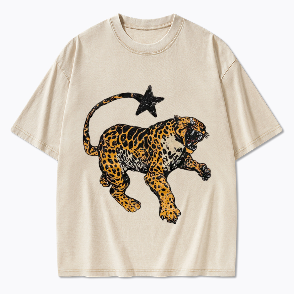 Vintage Inspired Jaguar Washed T-Shirt