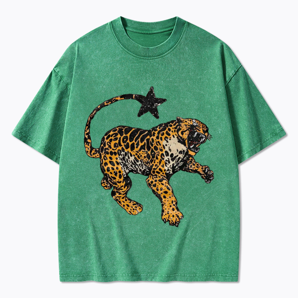 Vintage Inspired Jaguar Washed T-Shirt