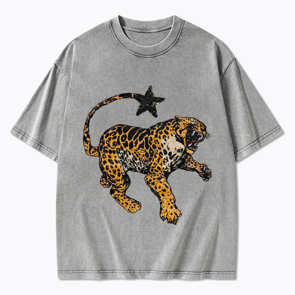 Vintage Inspired Jaguar Washed T-Shirt