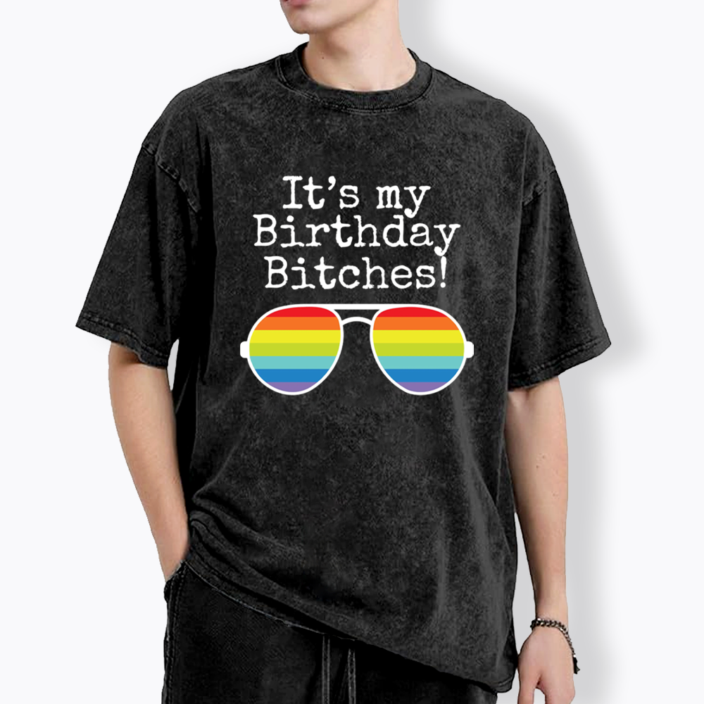 Its My Birthday Washed T-Shirt