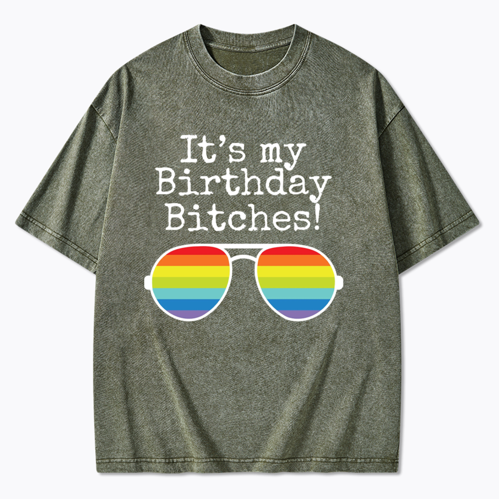 Its My Birthday Washed T-Shirt