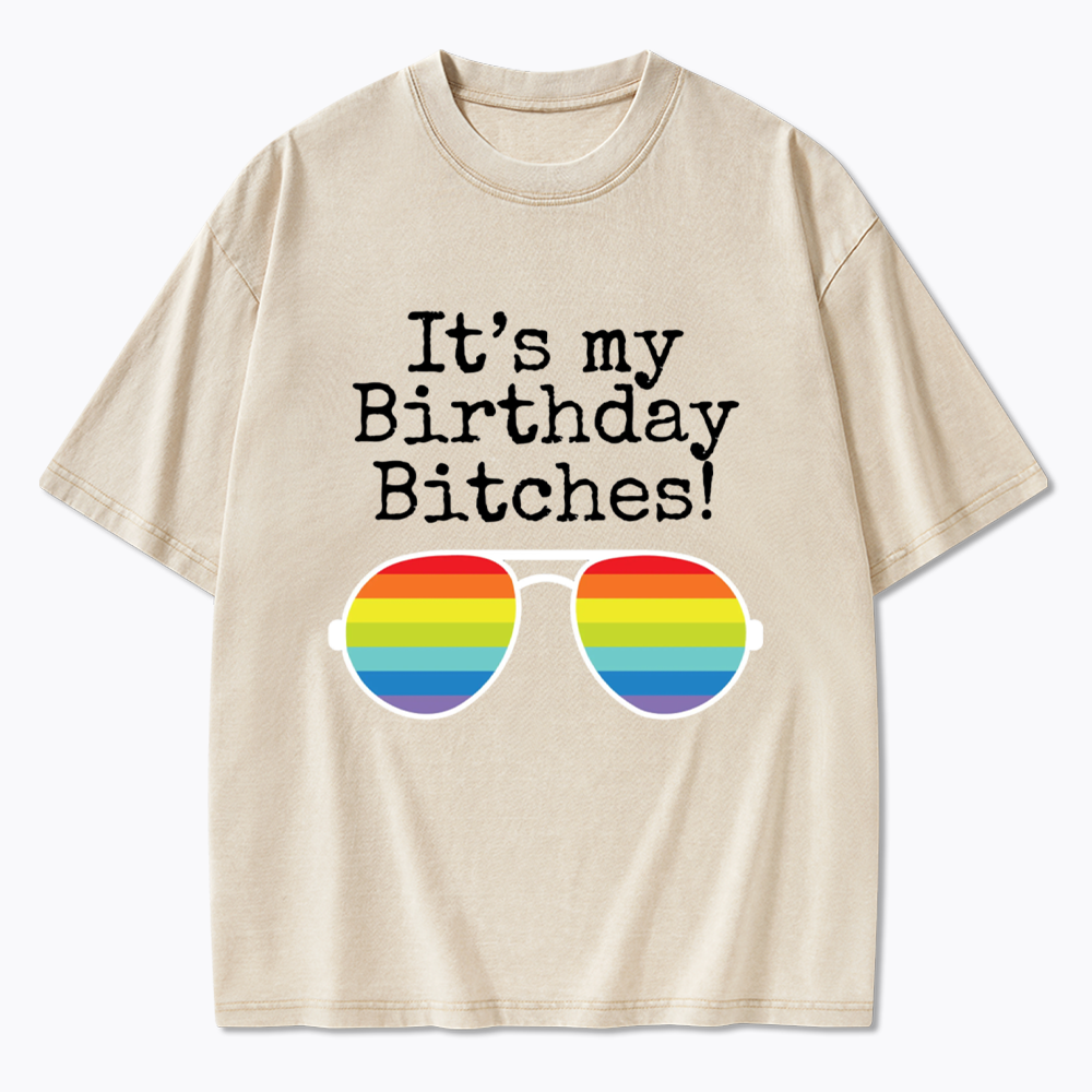 Its My Birthday Washed T-Shirt
