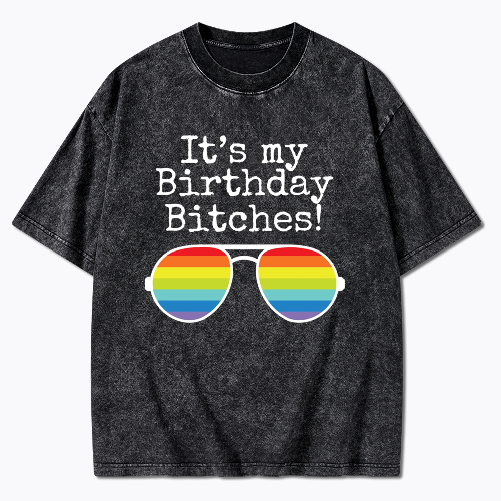 Its My Birthday Washed T-Shirt