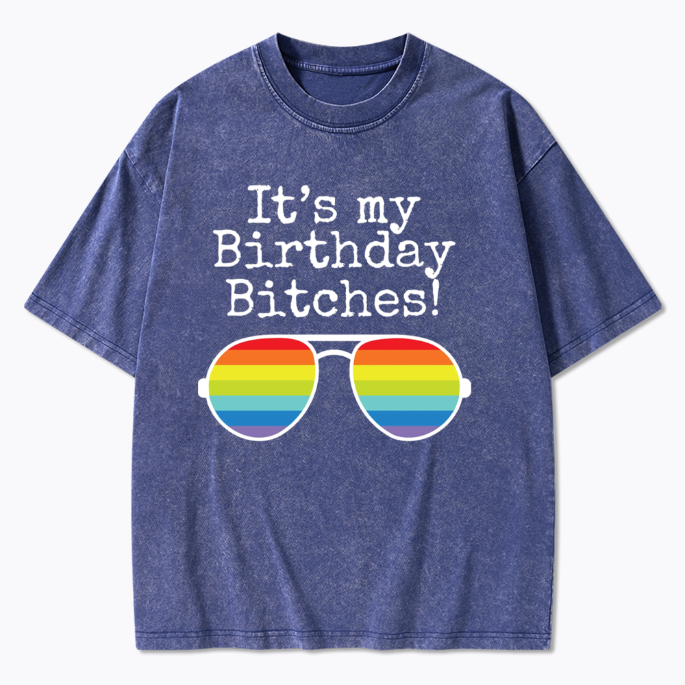Its My Birthday Washed T-Shirt