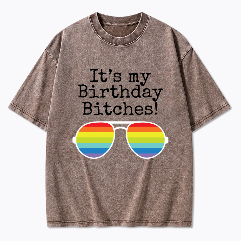 Its My Birthday Washed T-Shirt