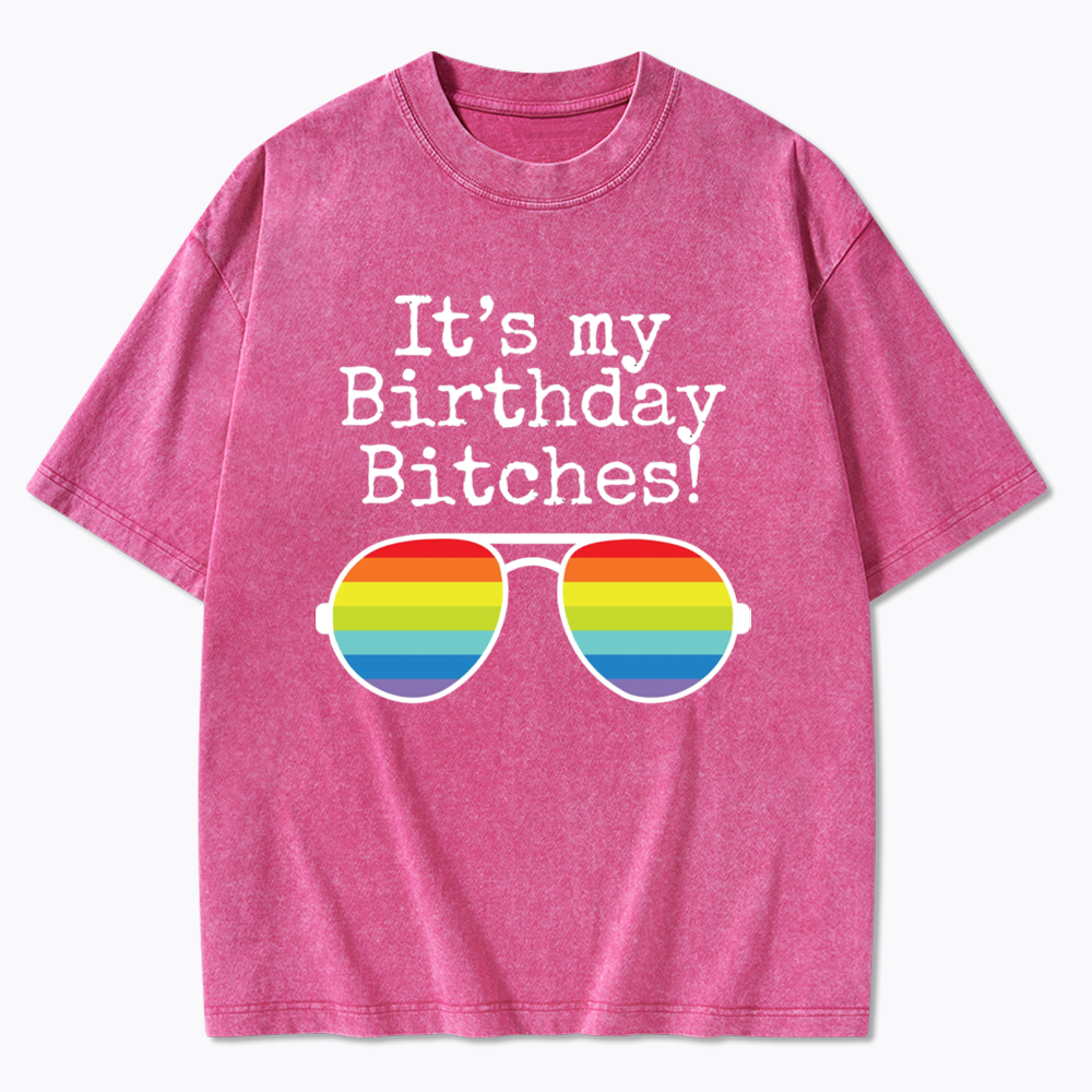 Its My Birthday Washed T-Shirt