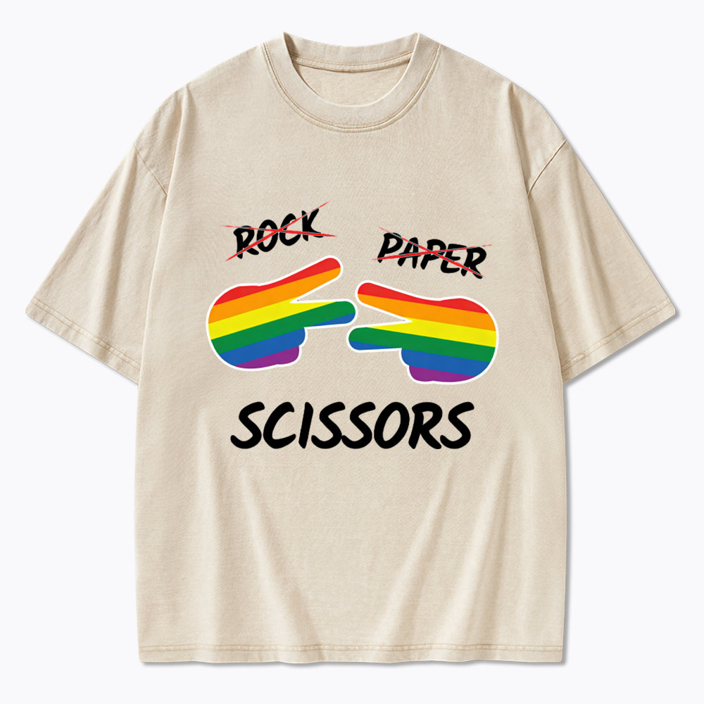 Rock Paper Scissors Washed T-Shirt