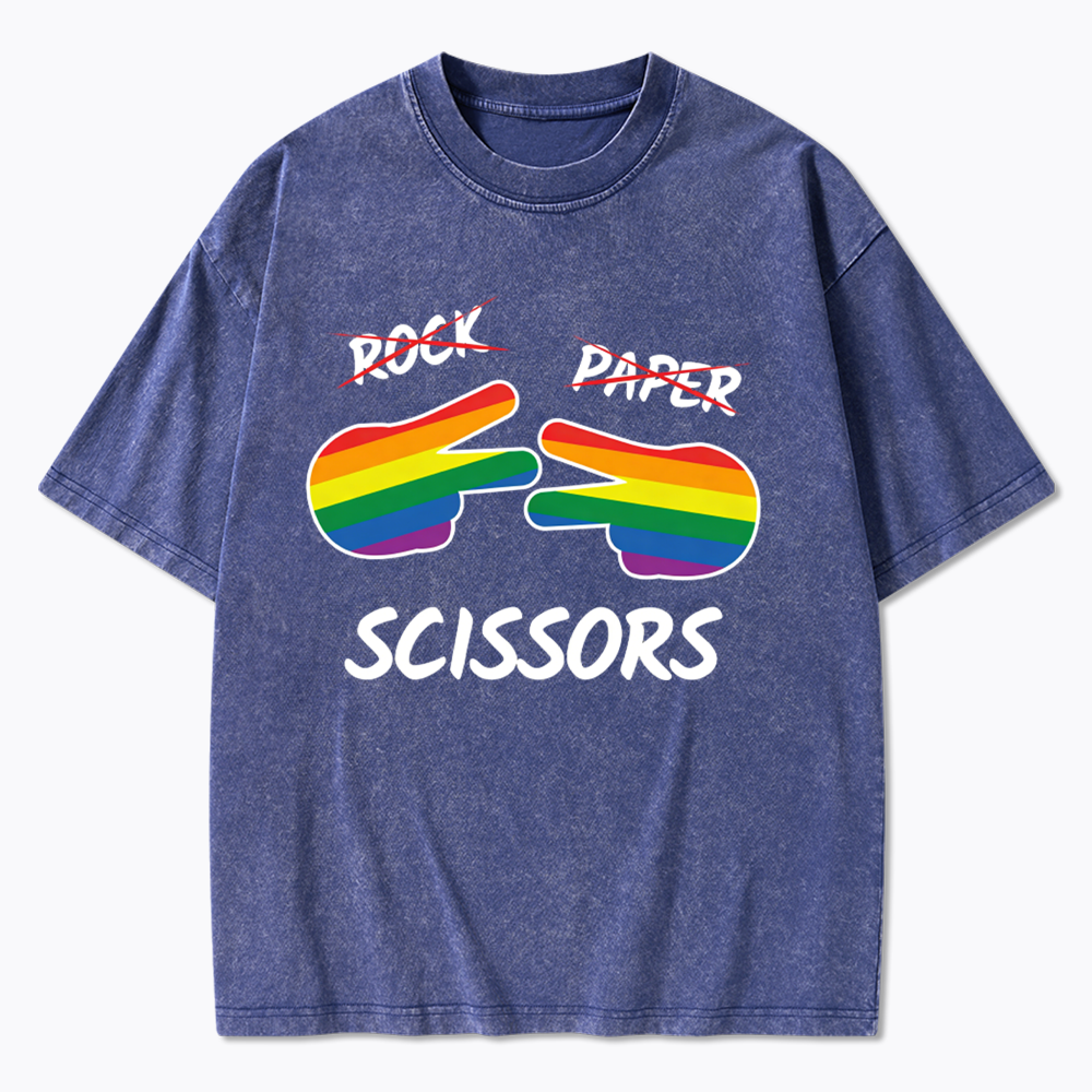 Rock Paper Scissors Washed T-Shirt