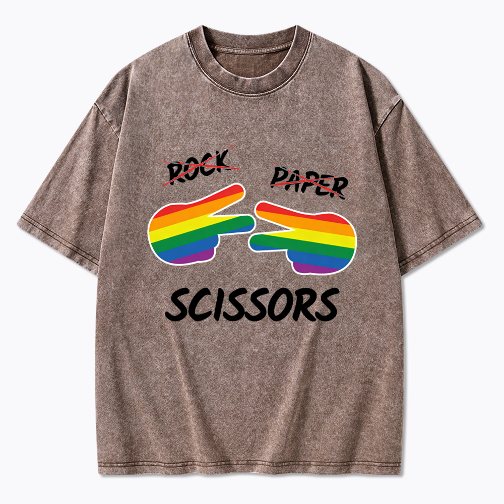 Rock Paper Scissors Washed T-Shirt