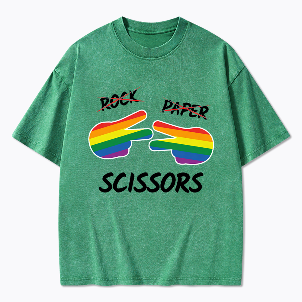 Rock Paper Scissors Washed T-Shirt