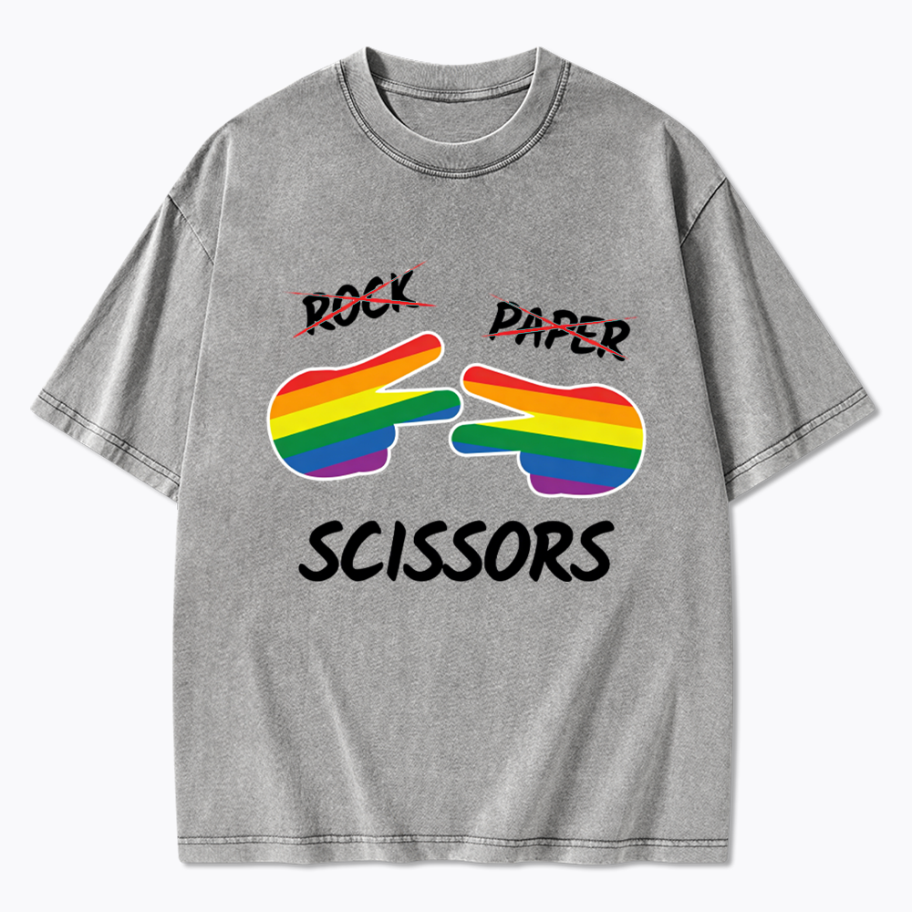 Rock Paper Scissors Washed T-Shirt