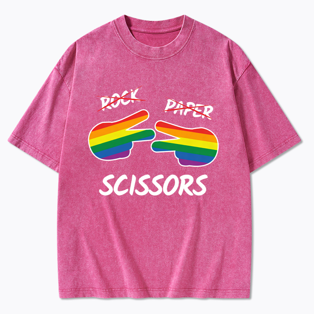 Rock Paper Scissors Washed T-Shirt