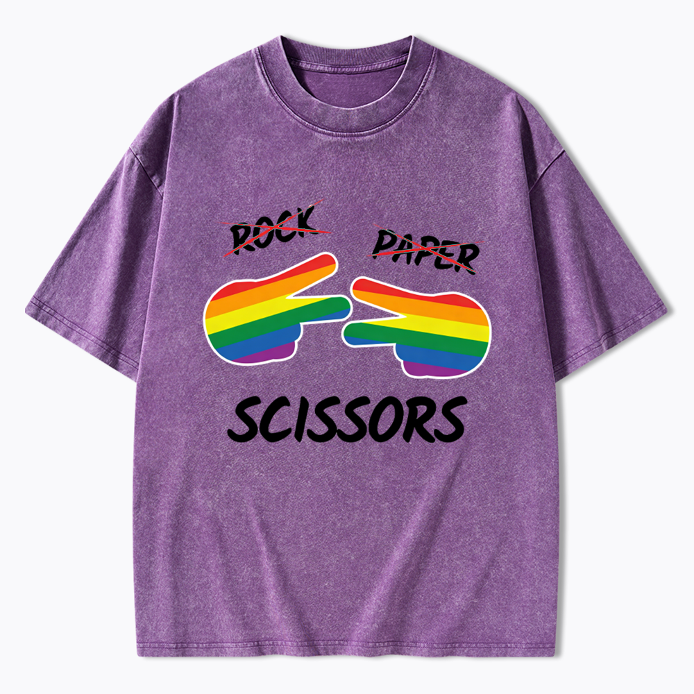 Rock Paper Scissors Washed T-Shirt
