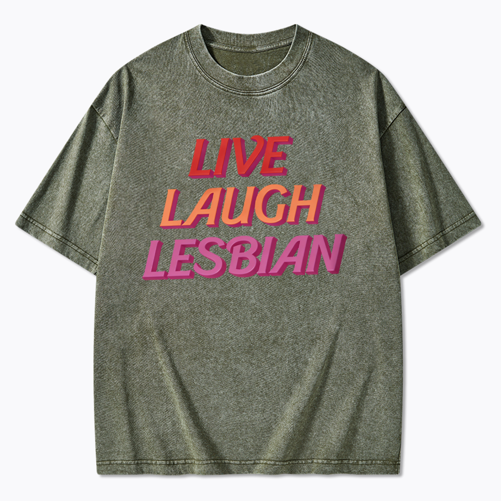 Live Laugh Washed T-Shirt