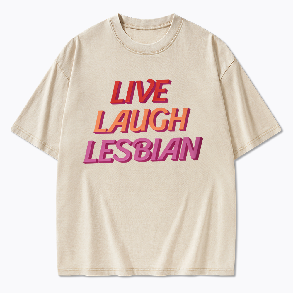 Live Laugh Washed T-Shirt