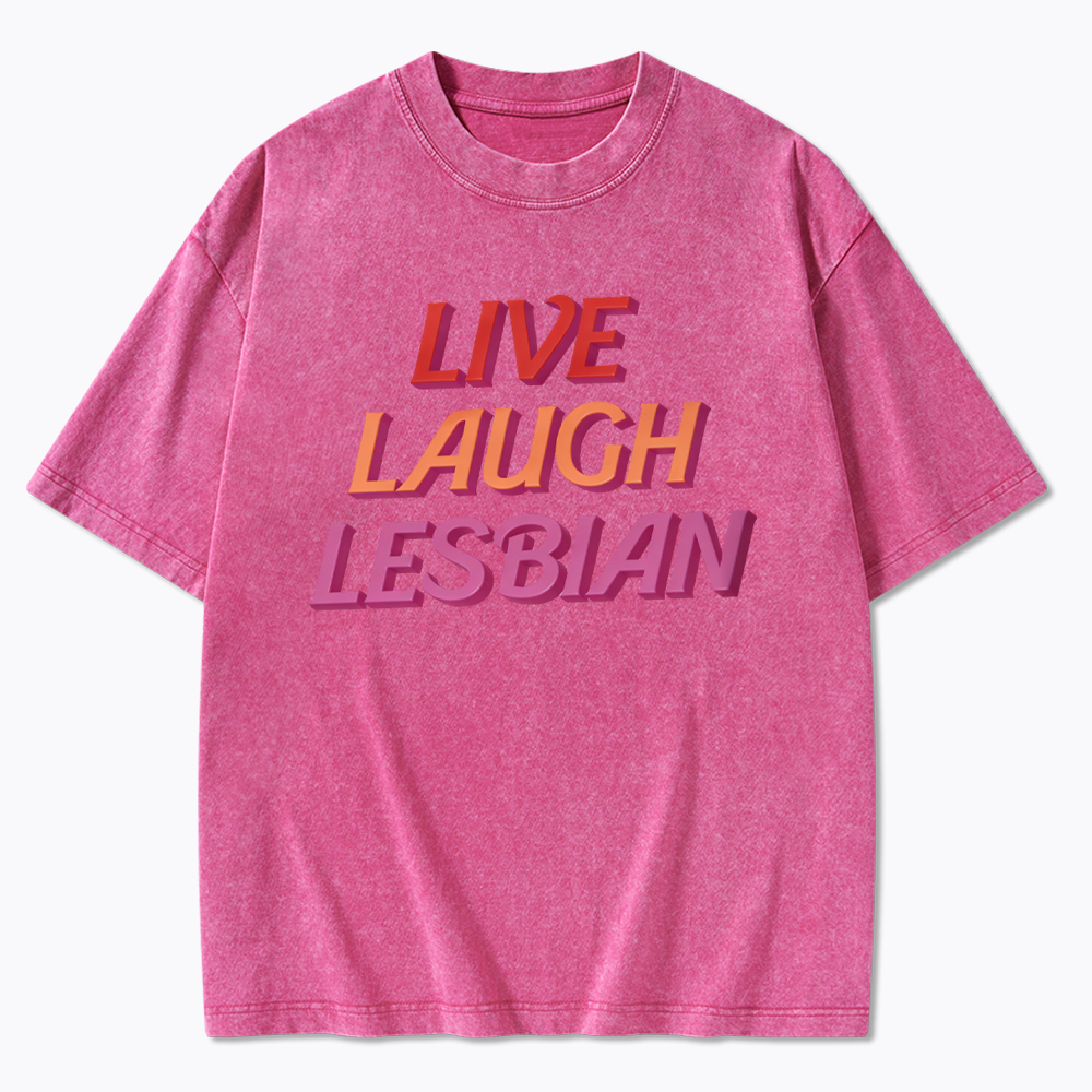 Live Laugh Washed T-Shirt