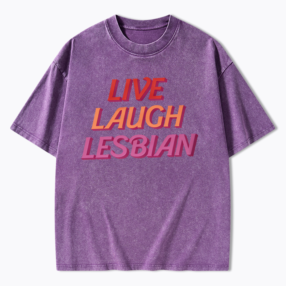 Live Laugh Washed T-Shirt