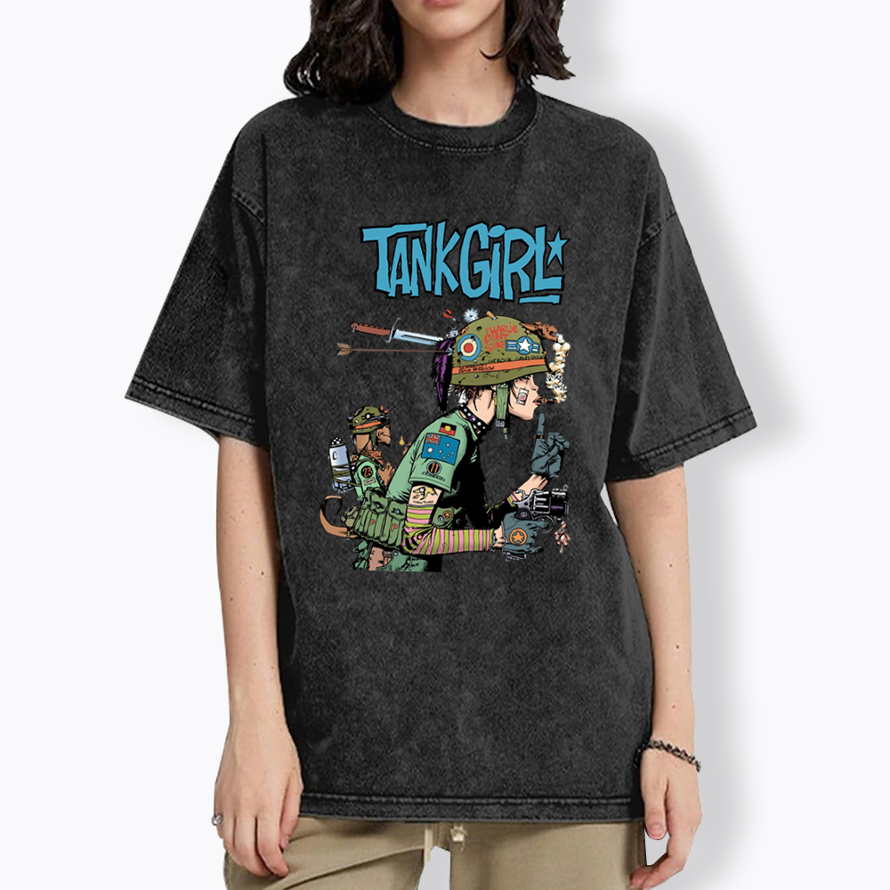 Punk Girl Washed T-Shirt